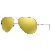 RayBan RB3025-112/93-58 Aviator Gold Unisex Sunglasses