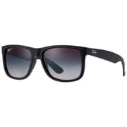 RayBan Justin Classic Squared Series Black Polarized Unisex Sunglasses