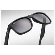 RayBan Justin Classic Squared Series Black Polarized Unisex Sunglasses