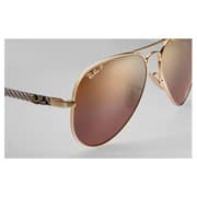 RayBan RB8317CH-001/6B Chromance New Aviator Gold Polarized U Sunglasses