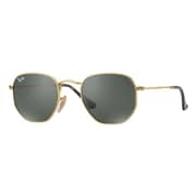 RayBan RB3548N-001-54 New Hexagon Gold Unisex Sunglasses