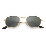 RayBan RB3548N-001-54 New Hexagon Gold Unisex Sunglasses