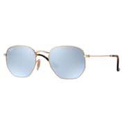 RayBan RB3548N-001/30-54 New Hexagon Gold Unisex Sunglasses