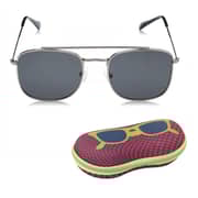 TFL Square Shaped Men's Black Polarized Sunglasses