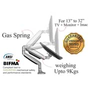 NeckDoctor DESK Ergonomic Gas Spring Monitor Arm Stand For 13-32