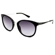 Guess Shiny Black / Gradient Smoke Injected Women's Sunglasses