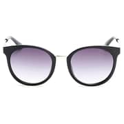 Guess Shiny Black / Gradient Smoke Injected Women's Sunglasses