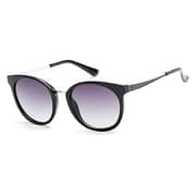Guess Shiny Black / Gradient Smoke Injected Women's Sunglasses