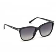 Swarovski SK0192-01B-55 Women's Sunglasses Shiny Black/Gradient Smoke