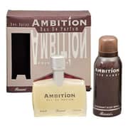 رصاصي مجموعة هدايا للرجال أمبشن+ مزيل عرق