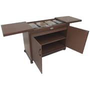 Vincenti 4 Dish Food Warming Trolley VFWT4D/B19