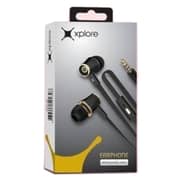 Xplore XPEP611 EarPhone with Silicone Earhook Black