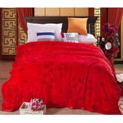 Soft Fleece Blanket, Red Roses Design