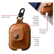 Twelve South TS-12-1803 Airpods Airsnap Case - Cognac