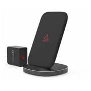 Adonit Wireless Charging Stand Fast Charge & QC4.0+UK Adapter - Black