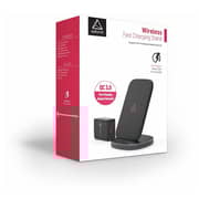 Adonit Wireless Charging Stand Fast Charge & QC4.0+UK Adapter - Black