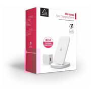 Adonit Wireless Charging Stand Fast Charge & QC4.0+UK Adapter - White