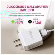 Adonit Wireless Charging Stand Fast Charge & QC4.0+UK Adapter - White