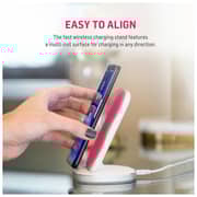 Adonit Wireless Charging Stand Fast Charge & QC4.0+UK Adapter - White