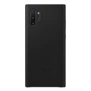 Samsung Leather Cover Black For Note 10 Plus