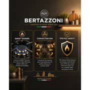 Bertazzoni Professional Series Gas Range Cooker with Electric Oven 90x60, Stainless Steel