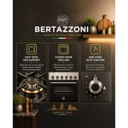 Bertazzoni Professional Series Gas Range Cooker with Electric Oven 90x60, Stainless Steel
