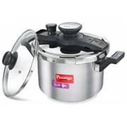 Prestige Clip On Stainless Steel Pressure Cooker 5 Liters With Glass Lid Accessory