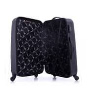 Para John ABS Luggage Travel Trolley With 4 Wheels 3pcs Set Black