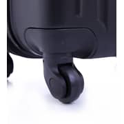 Para John ABS Luggage Travel Trolley With 4 Wheels 3pcs Set Black