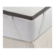 Waterproof Mattress Topper White For Double Bed Size: 150x200 cm