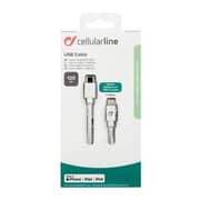 Cellularline USB Type C To Lightning Cable 1m - White