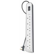 Belkin BSV603AF2M 6 Way Surge Protection Strip 2m White/Grey