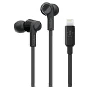 Belkin Rockstar In Ear Headset W/Lightning Port Black