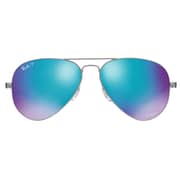 RayBan RB8317CH-029/A1-58 Aviator Stainless Steel Gunmetal Unisex Sunglasses