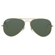 RayBan RB3025-001/58-58 Aviator Stainless Steel Gold Unisex Sunglasses