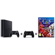 Sony PlayStation 4 Slim Gaming Console 1TB Black + Extra Controller + PES 2020 Game