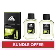 Adidas Pure Game Eau De Toilette For Men 100ml Pack of 2 - Bundle Offer