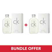 Calvin Klein One EDT Unisex 100mlx2 Bundle Offer