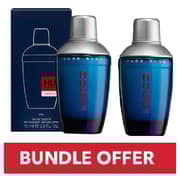 Hugo Boss Dark Blue Eau De Toilette For Men 75ml Pack of 2 - Bundle Offer