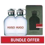 Hugo Boss Man Eau De Toilette For Men 125ml Pack of 2 - Bundle Offer