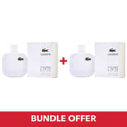 Lacoste White Blanc EDT Men 100mlx2 Bundle Offer