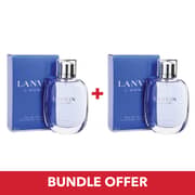 Lanvin L'Homme EDT Men 100mlx2 Bundle Offer