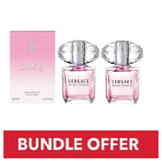 Versace Bright Crystal Eau De Toilette For Women 90ml Pack of 2 - Bundle Offer