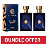 Versace Dylan Blue Eau De Toilette For Men 100ml Pack of 2 - Bundle Offer