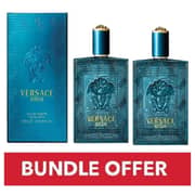 Versace Eros Eau De Toilette For Men 100ml Pack of 2 - Bundle Offer
