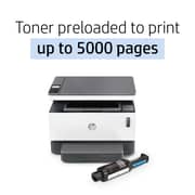 HP Neverstop Laser 1200W Wireless, Print, Scan, Copy, Automated Document Feeder, Mono Printer, Toner preloaded to print up to 5000 pages - White [4RY26A]