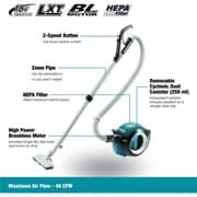 Makita DCL501Z 18V Li-Ion Cyclone Cleaner W/Out Battery