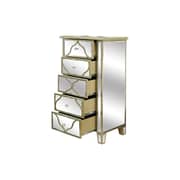 Pan Emirates Dubai Collection Chest Of 5 Drawer Silver