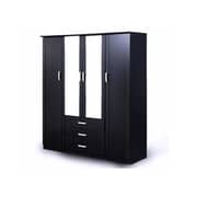 Pan Emirates Kayton 4 Door Wardrobe Dark Brown