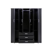 Pan Emirates Kayton 4 Door Wardrobe Dark Brown